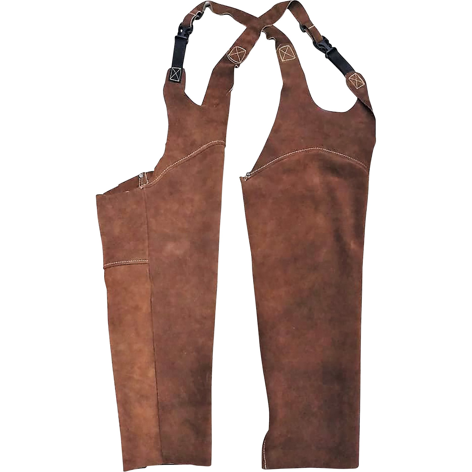 Ironton Leather Welding Sleeves — 23in.L ea., Brown, 2 Pieces